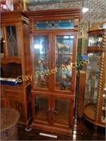 Display Case with Leaded Glass