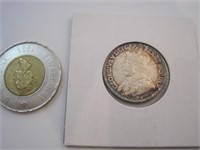 Canada 25 cents 1936 vf/ef