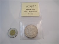 USA $1 1884 (o) gradé ICCS AU-55