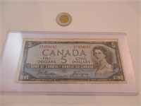 5$ Canada 1954 Face du diable