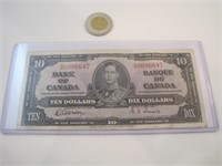Billet Canada $10 de 1937