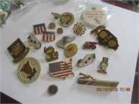 20 VFW Pins Lot from Illinois-1970's