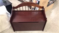 Lift Top Cherry Bench - Toy Chest