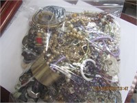 Gallon Bag of Misc. Costume Jewelry parts