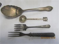 4 pc. of Sterling Marked Flatware-73.6 gr. weight