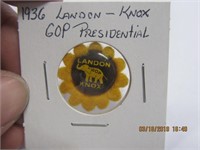 1936 Landon-Knox GOP Presidential Pin