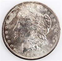 Coin 1886-S  Morgan Silver Dollar Gem BU