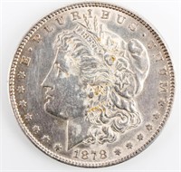 Coin 1878 7TF Morgan Silver Dollar Gem BU