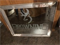 Antiqued Browning mirror