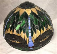 Leaded Glass Dragonfly Lamp Shade
