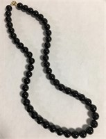 Black Onyx Necklace With 14k Gold Filled Clasp
