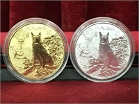 2 Year of the Dog Commemorative Tokens