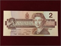 1986 Canada $2 Bank Note