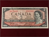 1954 Canada $2 Bank Note