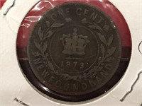 1873 Newfoundland 1¢ Coin