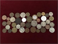 40 Assorted Foreign Coins