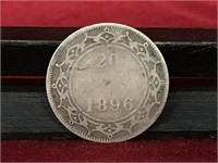 1896 Newfoundland 20¢ Silver Coin
