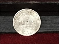 1904 Newfoundland 5¢ Silver Coin