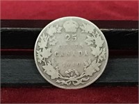 1910 Canada 25¢ Silver Coin