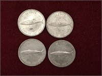 4 - 1967 Canada 10¢ Silver Coins