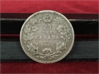 1903 Canada 25¢ Silver Coin