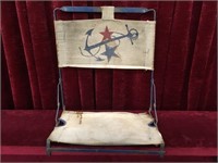 Vintage Nautical Theme Folding Bleacher Seat