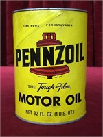 Vintage Pennzoil 32oz Motor Oil Can - Sealed