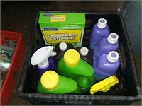 Crate Lot; Cleaning Supplies, Swiffer