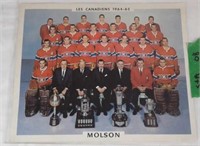 Photos souvenir Canadiens 1964-1965
