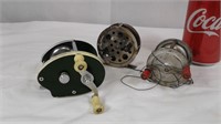 3 moulinets de pêche vintage fishing reels