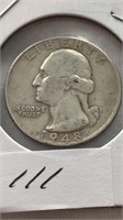 1948 Washington Quarter Dollar