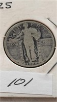 1925 Standing Liberty Quarter Dollar