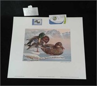1968 Washington first of State duck stamp & print