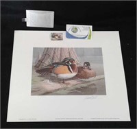 1985 Georgia first of State duck stamp and print