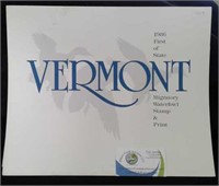 1986 Vermont first of State duck stamp and print
