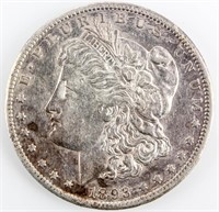 Coin 1893-CC Morgan Silver Dollar in Extra Fine+