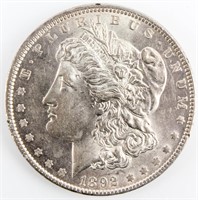 Coin 1892  Morgan Silver Dollar Gem BU