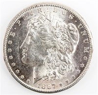 Coin 1887-S  Morgan Silver Dollar Gem BU