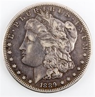 Coin 1889-CC Morgan Silver Dollar in Extra Fine