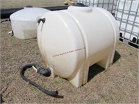 Poly 225 gal water tank WITH LID,