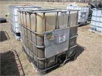2- 275 gal liquid storage totes WITH CONTENTS,