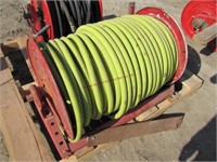 Electric hose reel, no motor, w/ green hose