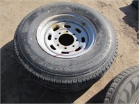8 hole trailer wheel w/ LT265/75R16 tire