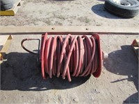 Reelcraft manual hose reel w/ red air hose