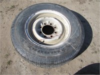 8 hole trailer wheel w/ LT225/75R16 tire