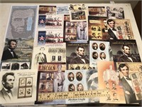 Lot of President Abraham Lincoln Foreign Stamps