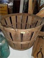 Vintage Wood Laundry Basket
