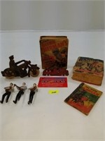 Vintage Lot (Beatles, Cast Iron Motorcycle & MORE