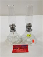 Pair Vintage Oil Lamps