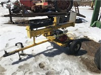 Power Teck wood splitter on trailer